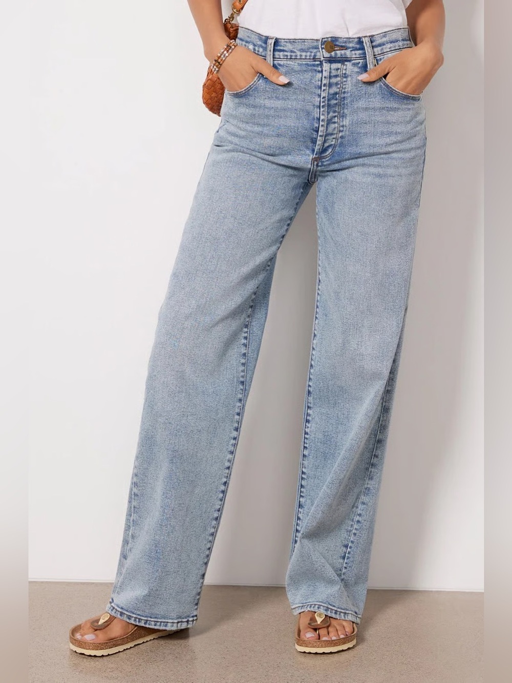 EVEREVE High Rise The Ever Trouser Wide Leg Jeans Size 29”